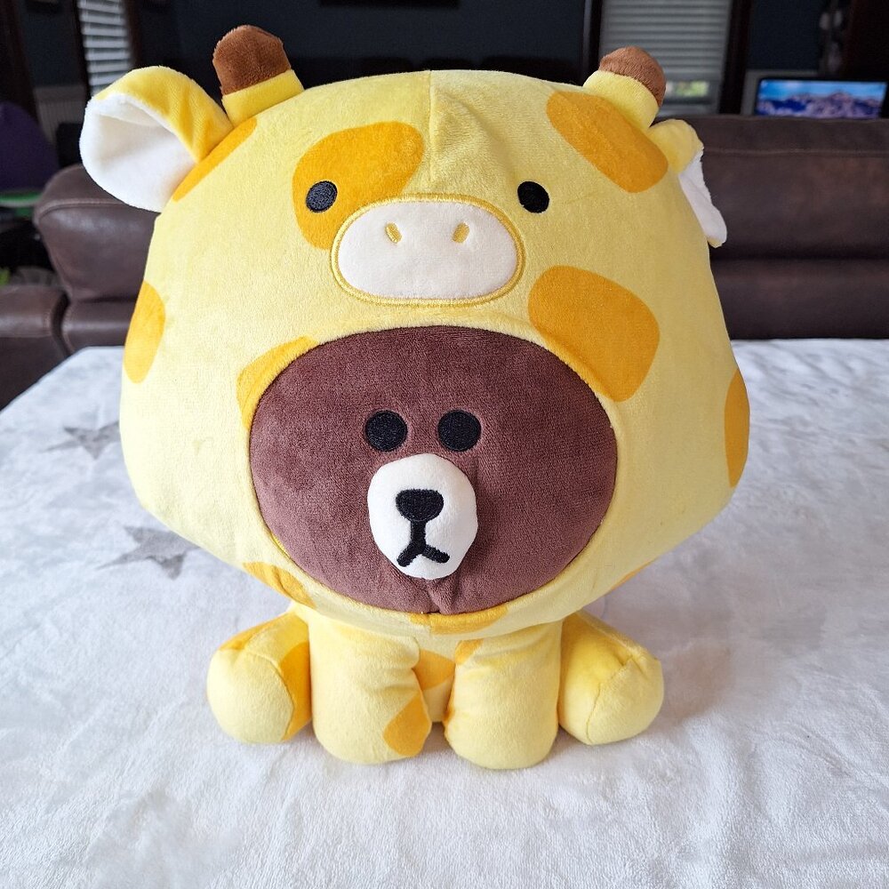 LINE FRIENDS Jungle Brown - Raffy Brown Plush Giraffe Costume‎ 13” NEW with Tag